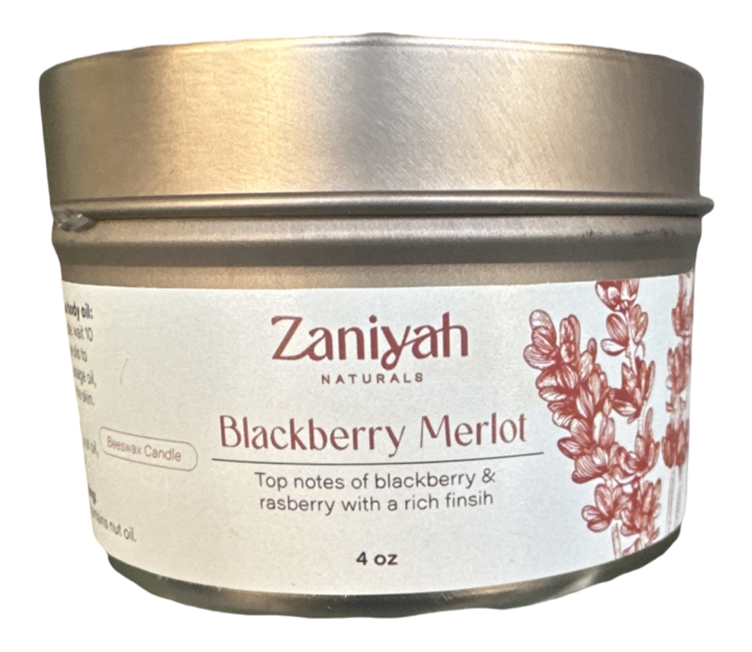 Blackberry Merlot Beeswax candle