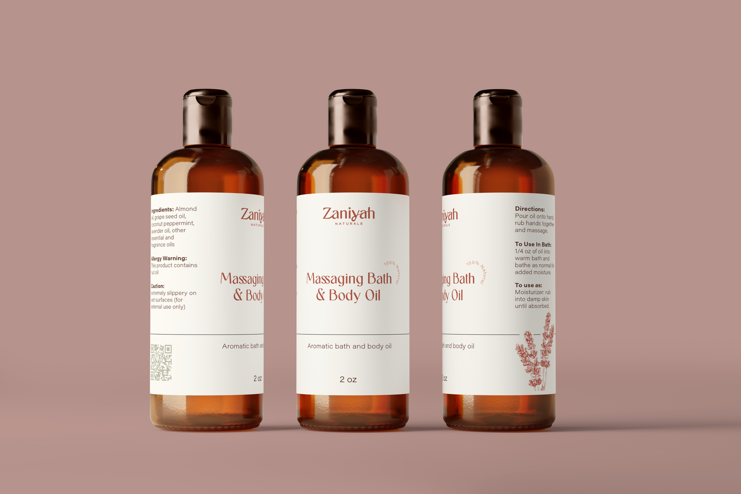 Relaxing Massage, Body, and Bath oil